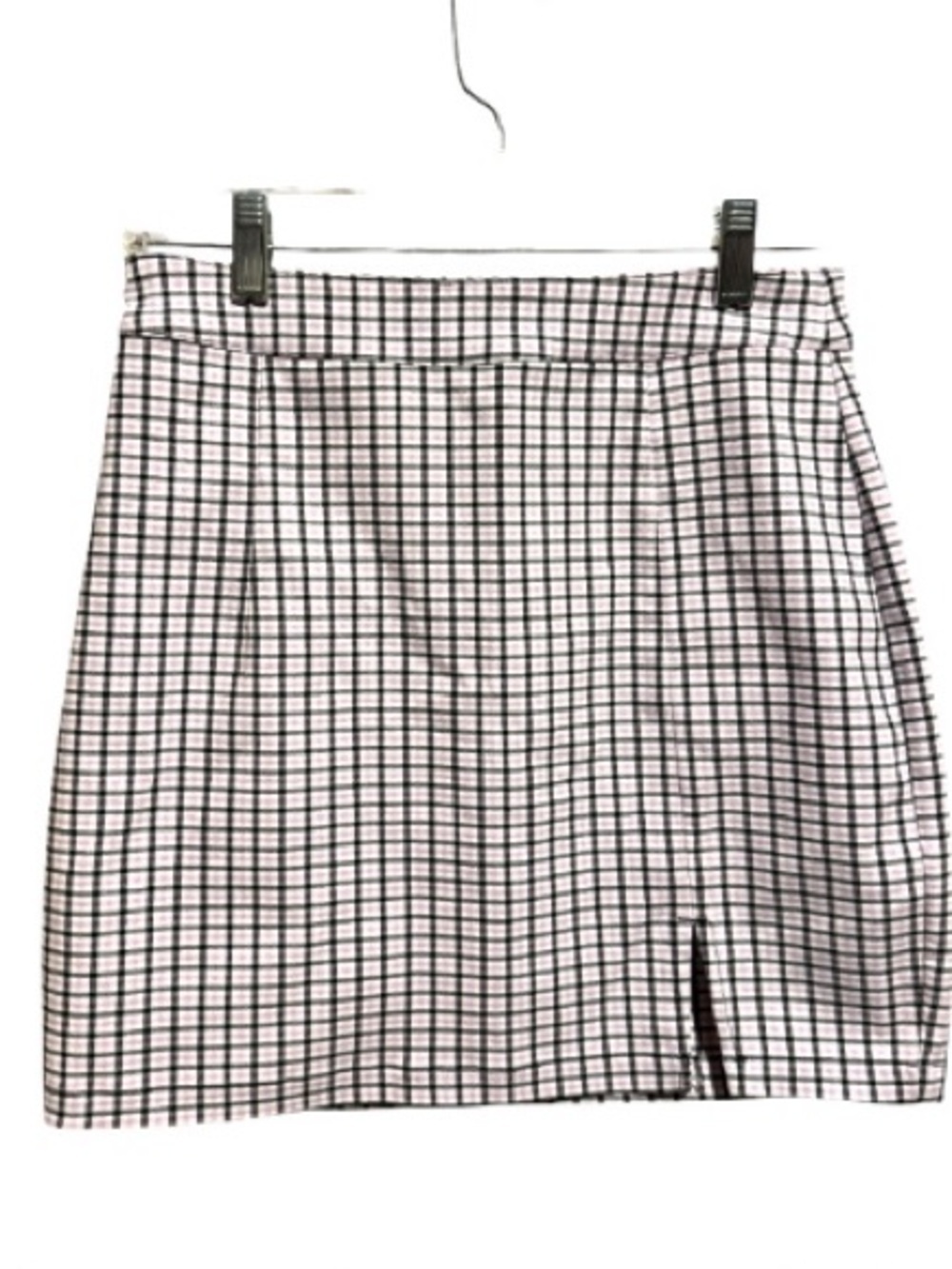 Garage Plaid Mini Skirt small stretch